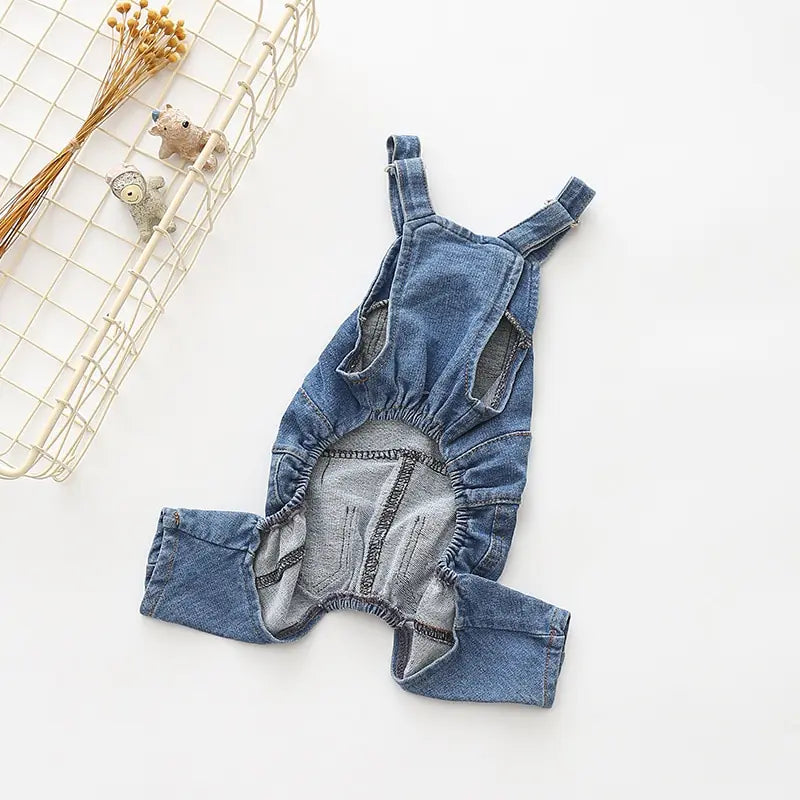 Chic Denim Jumpsuits for Stylish Dogs