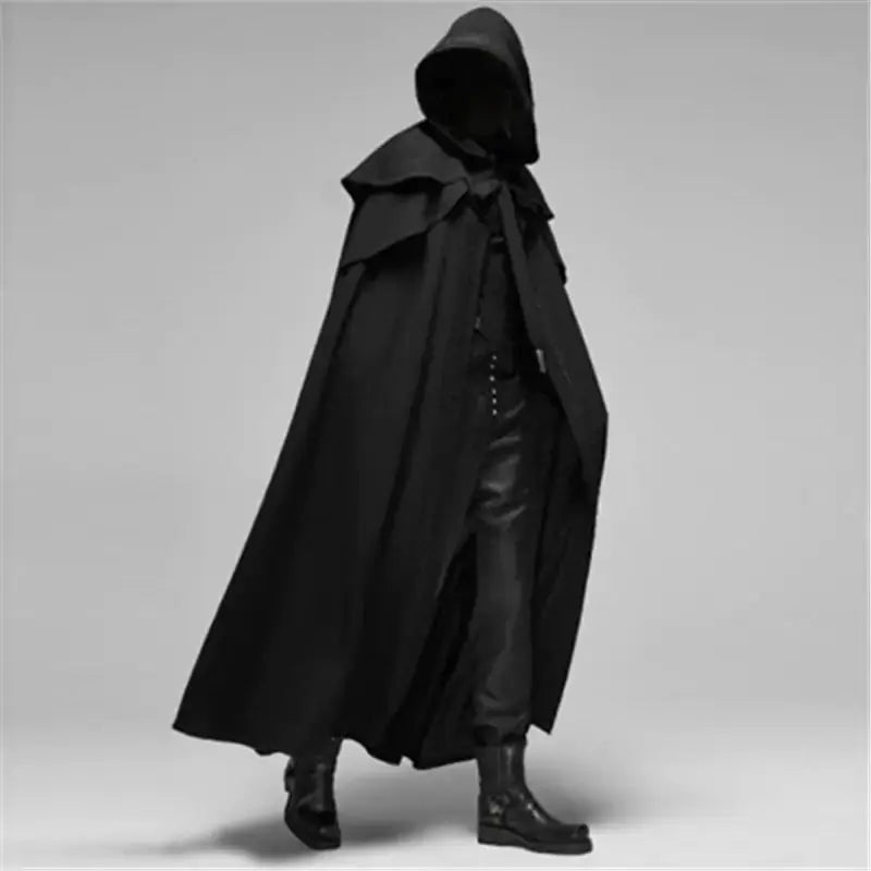 Manteau à capuche ample pour hommes