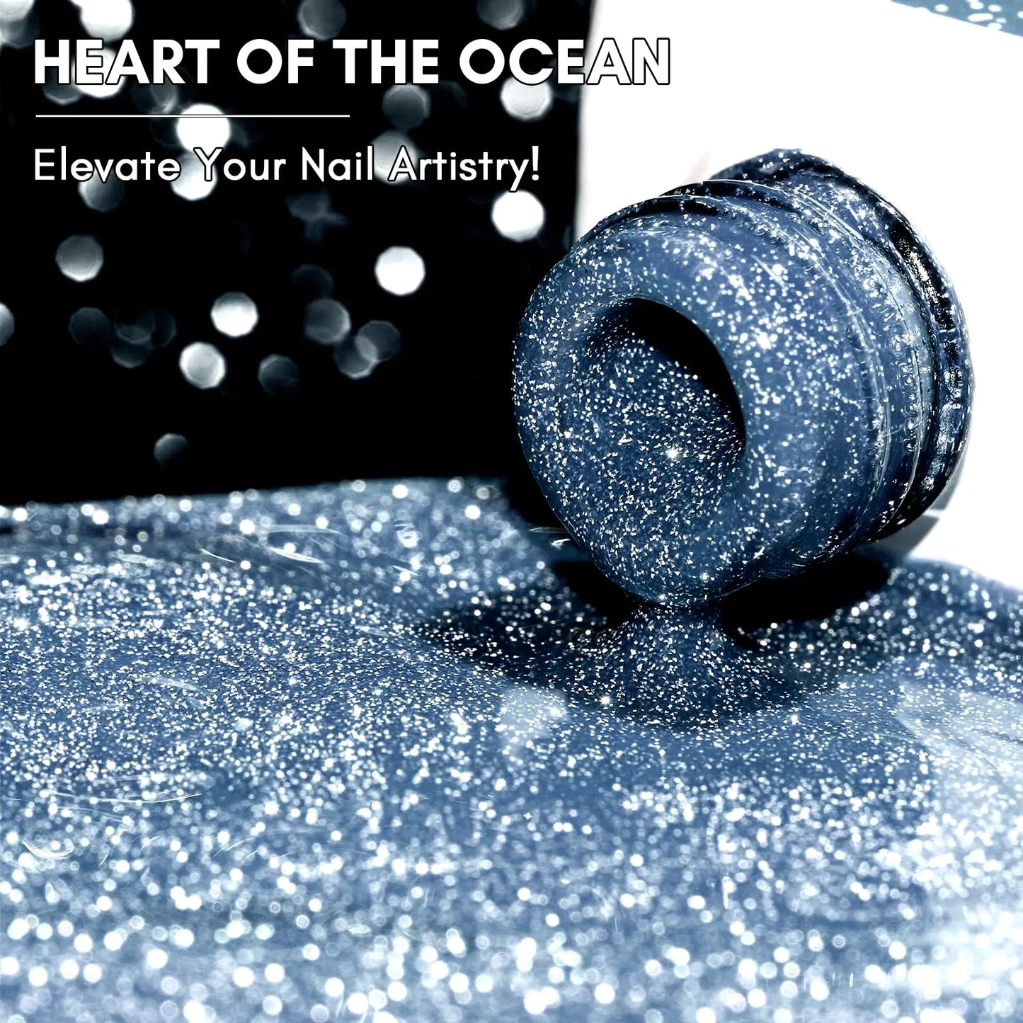 Makartt Reflective Gel Nail Polish - Heart of the Ocean