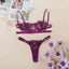 Conjunto de Lencería Transparente Elegante