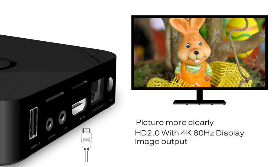 MXQ Pro 4K Ultra HD Smart TV Box Media Player
