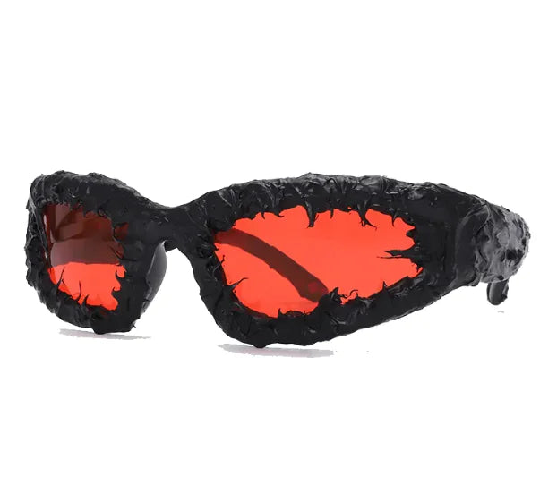 Lunettes de soleil punk en forme d'œil de chat – Lunettes unisexes audacieuses