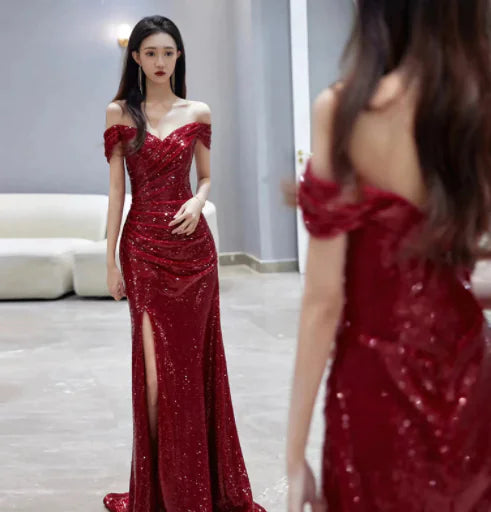 Vestido Blanco de Lujo Asequible de Un Hombro