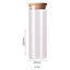 Contenants de stockage alimentaire en verre borosilicate recouverts de bambou