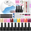 Kit de vernis à ongles premium de 12 pièces avec lampe UV LED