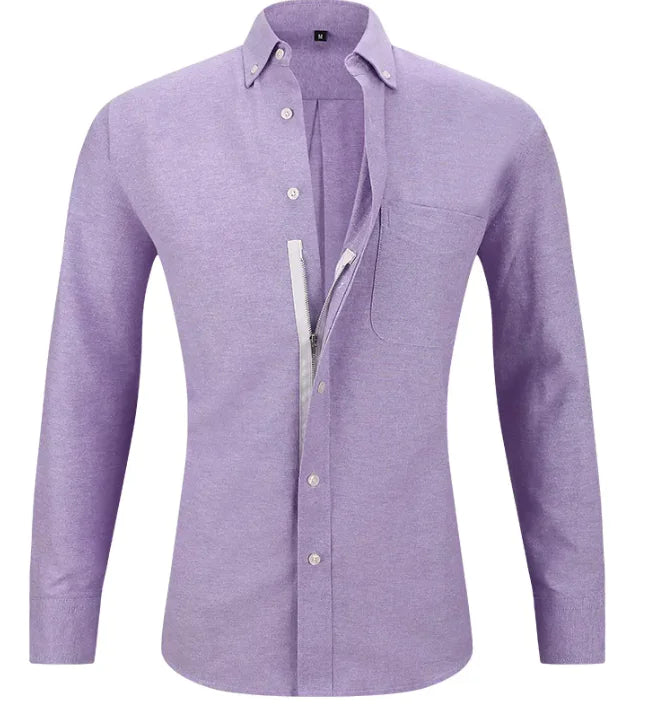 Men's Solid Color Business Shirt