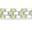 Bracelet en argent sterling avec opale et péridot de 19,73 carats