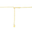 Cadena de Brillo Ajustable de Oro Amarillo de 14k 1.5mm