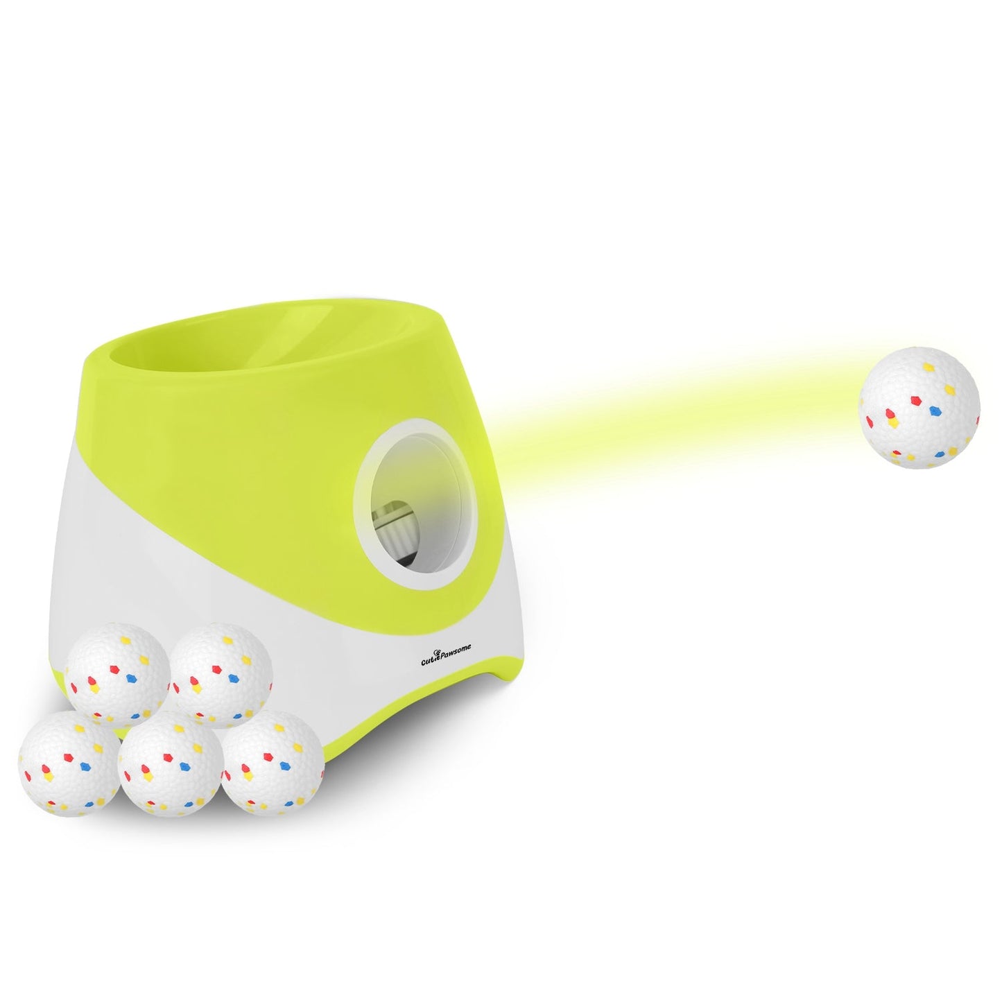 Lanzador Automático de Pelotas para Perros - Juguete Interactivo de Fetch para Perros Pequeños y Med