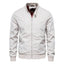 Men's Casual Zip-up Bomber Jacket with Pockets