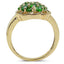 Bague de fiançailles en argent sterling avec diopside chrome véritable de 1,71 carat