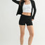 Shorts à taille repliée côtelés MONO B
