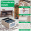 4-Piece Foldable Linen Storage Bins with Clear Window