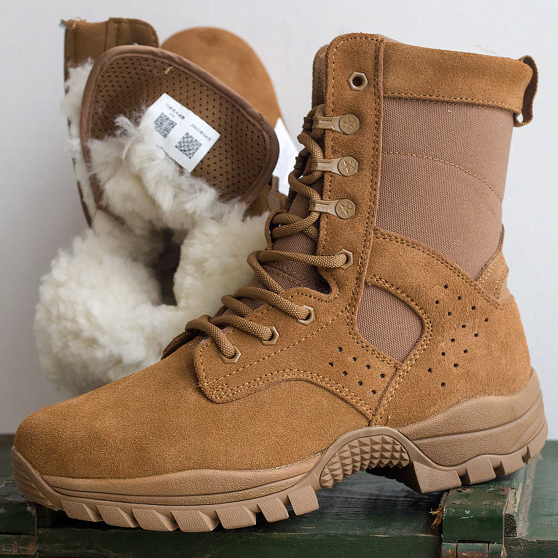 Bottes de neige extérieures brunes premium pour temps froid