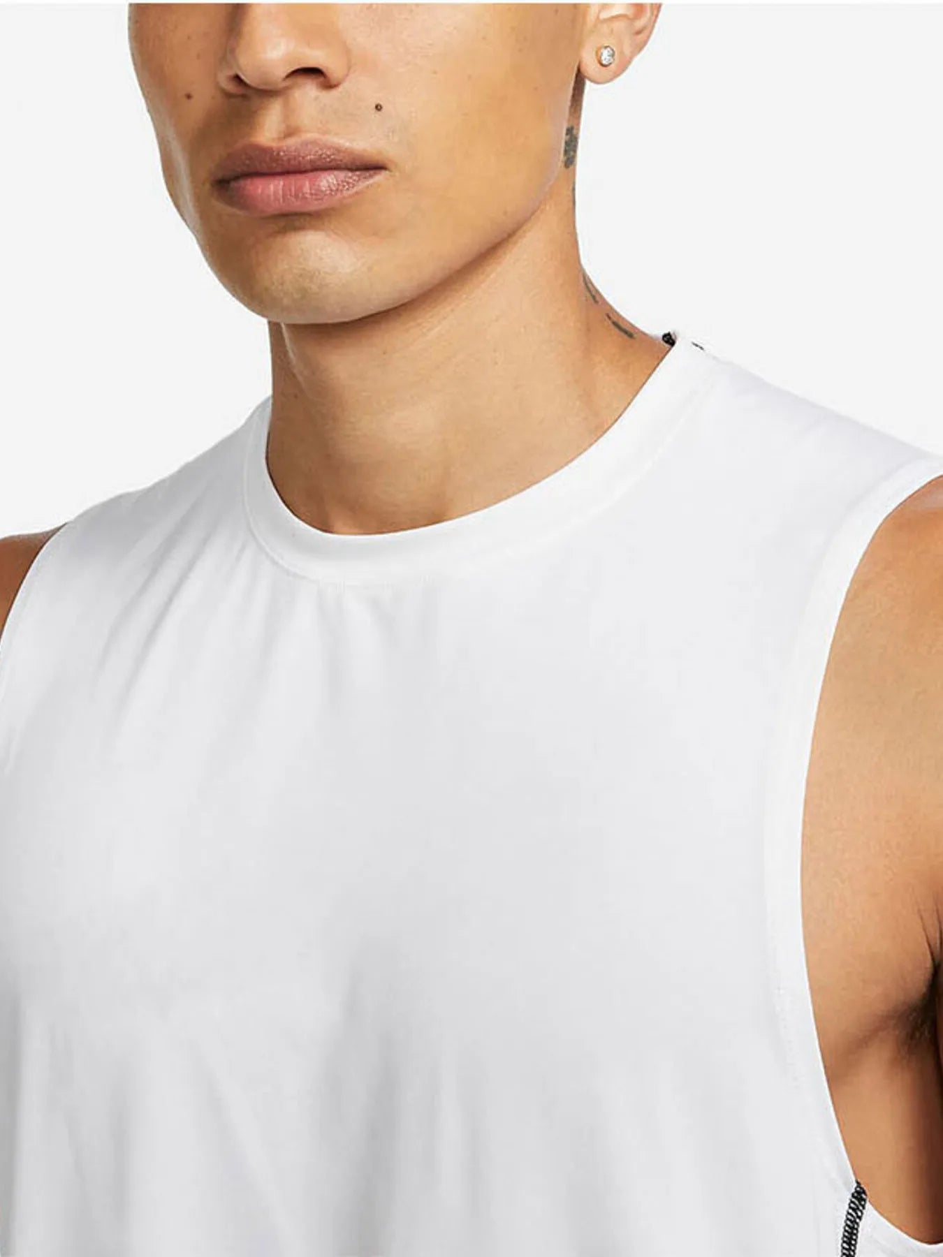 Débardeur de sport pour hommes grande taille à col rond