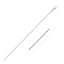 Cadena de cuerda cortada con diamante de oro blanco de 10k 1.5mm