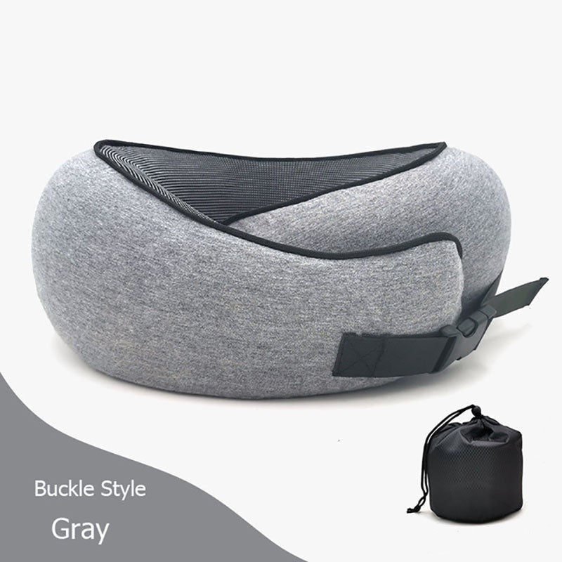 Premium Travel Neck Pillow - U-Shaped Memory Foam Cushion