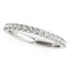 14k White Gold Pave Set Diamond Wedding Ring