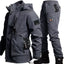 Men's Waterproof Cold-Resistant Shell Jacket and Trousers Suit