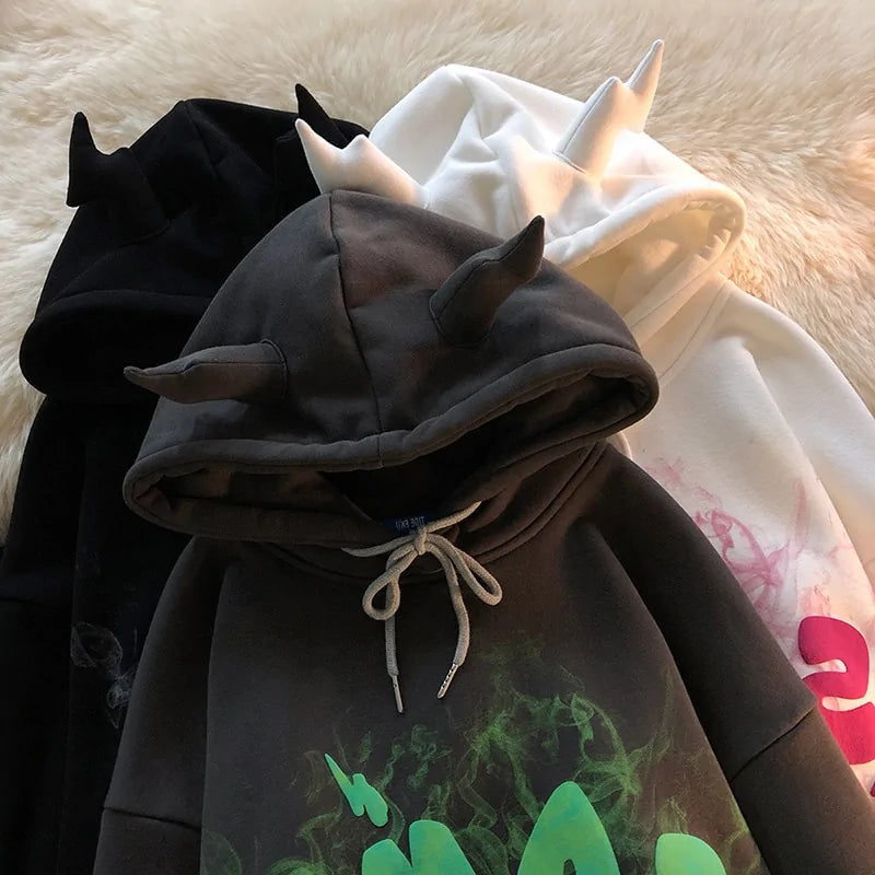 Sudadera con Capucha de Algodón Premium para Mujeres con Orejas de Ángel