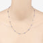 1.80 Carat Genuine Tanzanite Necklace in .925 Sterling Silver