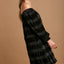 Off-Shoulder Velvet Mini Dress with Balloon Sleeves