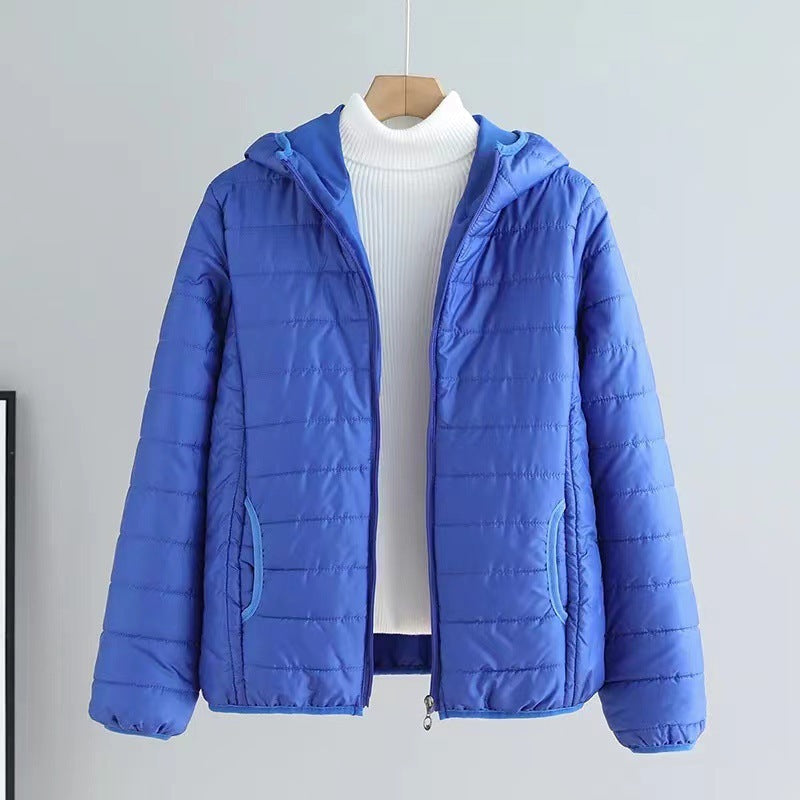 Chaqueta acolchada de algodón versátil para mujer