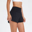 Shorts de fitness à taille haute et à séchage rapide