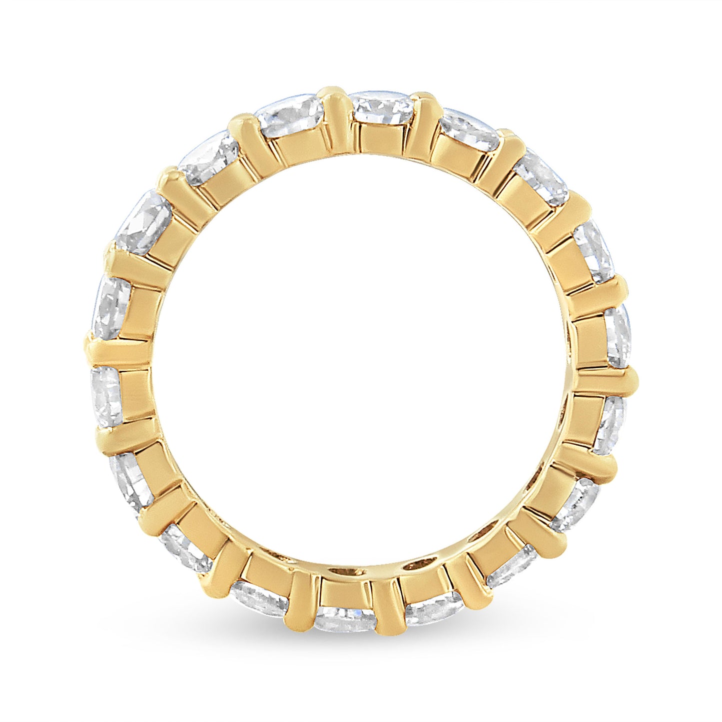 Anillo de Eternidad de Diamantes de 14K Oro Amarillo 3.00 Cttw - Talla 7