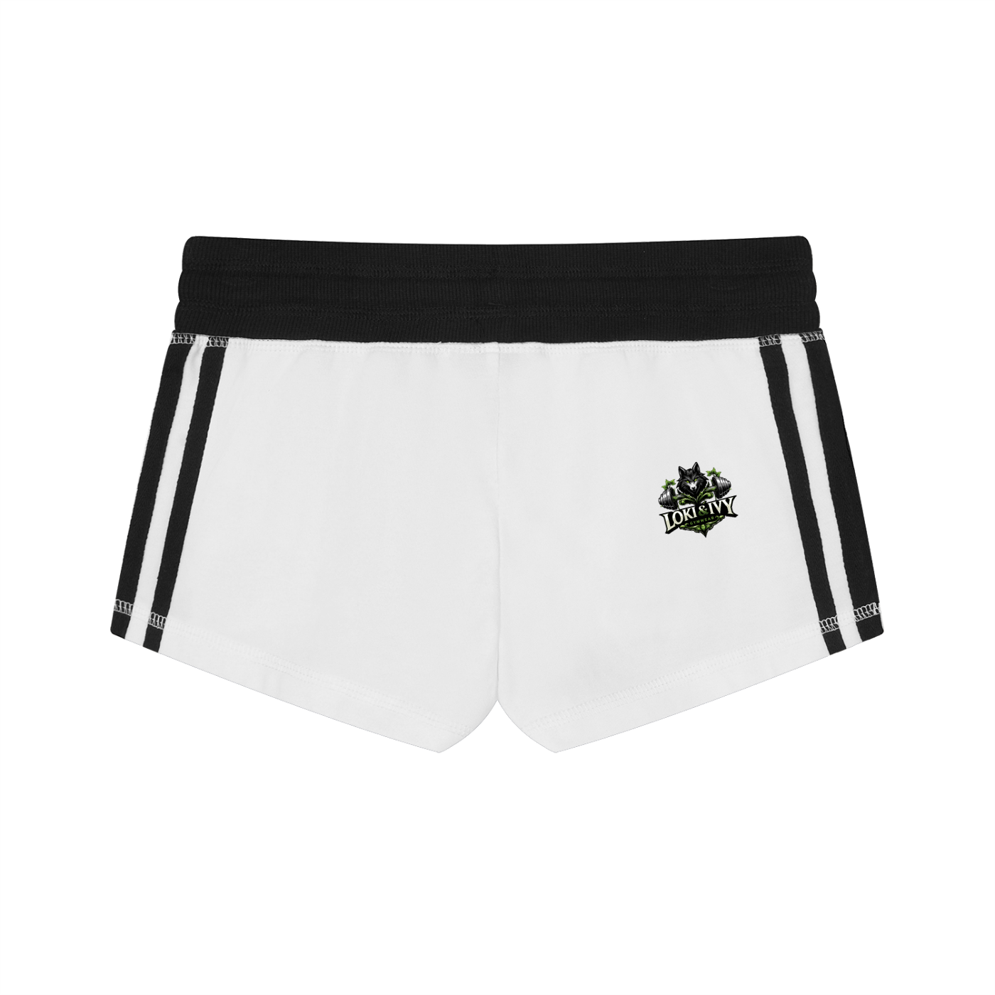 Pantalones Cortos de Entrenamiento con Rayas Contrastantes para Mujer Loki & Ivy