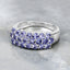 Bague en argent sterling .925 avec tanzanite véritable de 1,54 carat