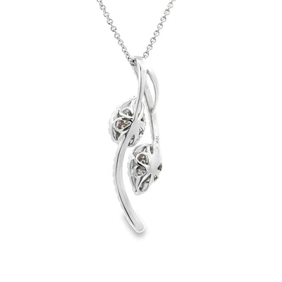 Genuine .50ct Diamond Pendant in 10KT White Gold