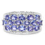 2.72 Carat Genuine Tanzanite Sterling Silver Engagement Ring