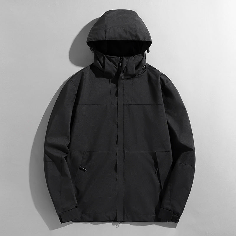 Veste Shell Trois-en-Un Haute Imperméable pour Hommes