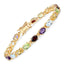 8.96 Carat Genuine Multi-Stone .925 Sterling Silver Bracelet