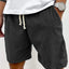 Men's Corduroy Jogger Shorts with Drawstring and Pockets