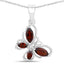 Pendentif en argent sterling .925 avec grenat véritable de 0,80 carat