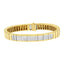 Pulsera de Tenis de Diamantes en Oro Amarillo de 14K con Corte Princesa - Tamaño 7"