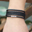 Trendy Black Retro Wrap Leather Bracelet for Men
