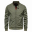 Men's Casual Zip-up Bomber Jacket with Pockets