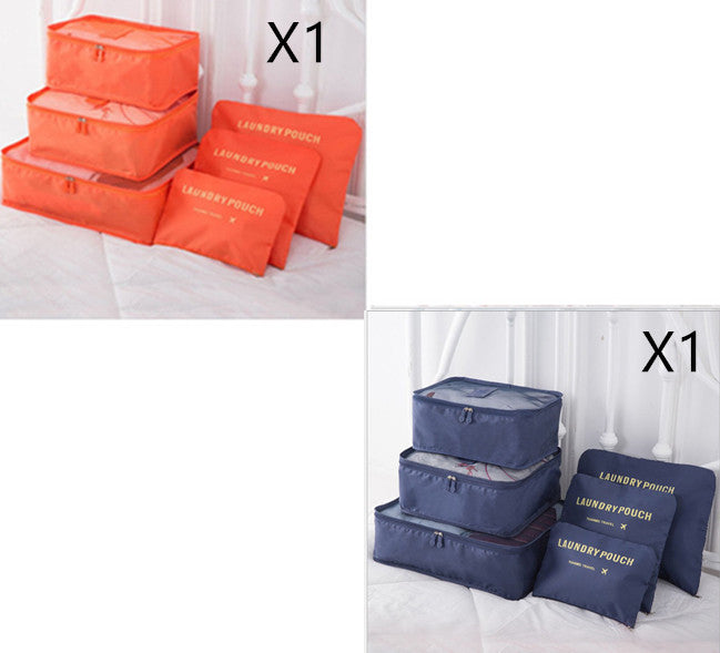 6-Piece Travel Storage Bag Set for Organized Packing