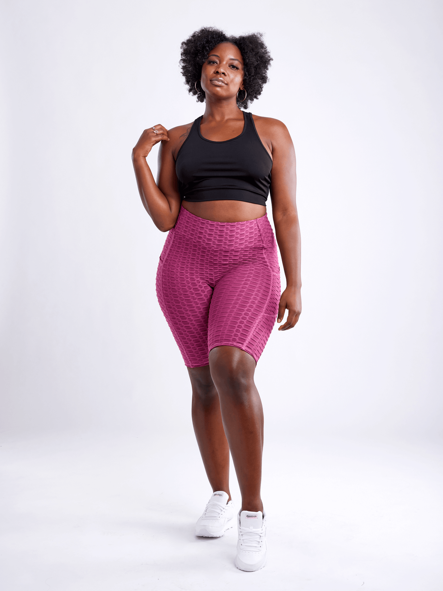 Shorts de yoga taille haute à fronces JupiterGear avec poches