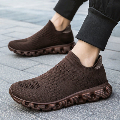 Slip-On Plus Size Women's Flying Woven Sneakers