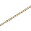 14K Yellow Gold Princess-Cut Diamond Link Tennis Bracelet - 7.25"