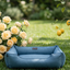 Denim Cotton Sleeper Dog Bed - Stylish Comfort
