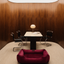 Luxurious Velvet Dog Bed in Rich Wine Color