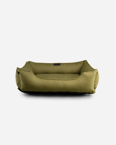 Olive Cotton Comfort Dog Bed