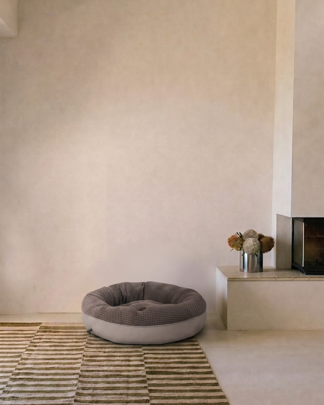 Cozy Chestnut Donut Dog Bed for Ultimate Comfort