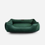 Lit Orthopédique en Velours Luxueux pour Chien en Vert