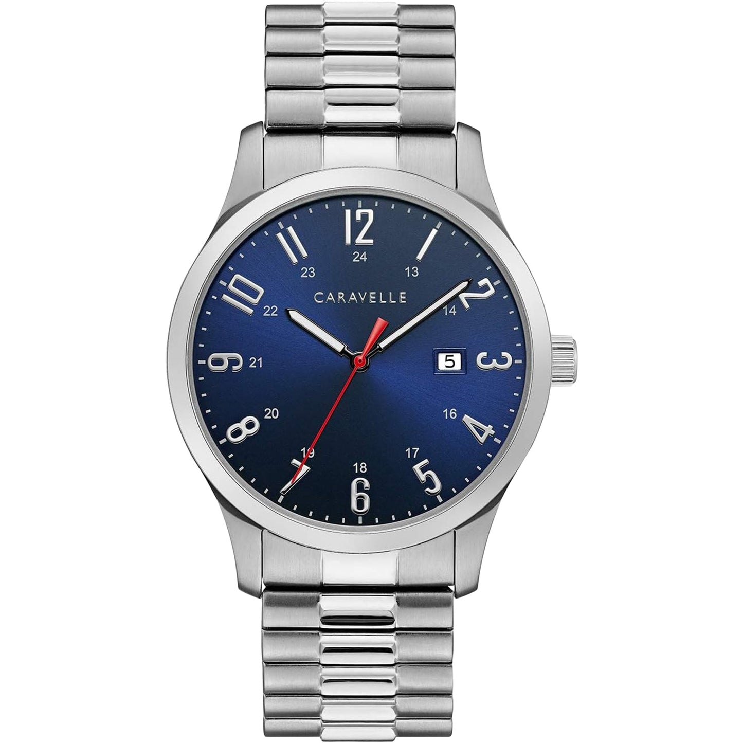 Reloj de vestir para hombre Caravelle con esfera azul